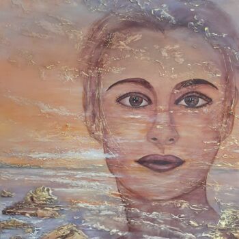 Картина под названием "Summer stream" - Alla Kosteleckaya, Подлинное произведение искусства, Акрил Установлен на Деревянная…
