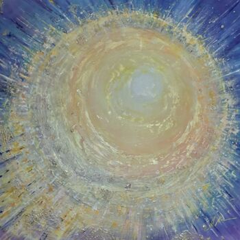 Painting titled "The light of your l…" by Alla Kosteleckaya, Original Artwork, Acrylic Mounted on Wood Stretcher frame