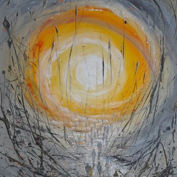 Картина под названием "I see the light" - Alla Kosteleckaya, Подлинное произведение искусства, Акрил Установлен на Деревянна…