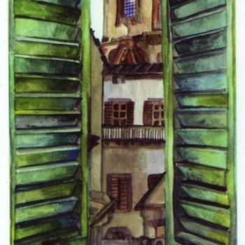 Malarstwo zatytułowany „View from my bedroom” autorstwa Susie Lidstone, Oryginalna praca
