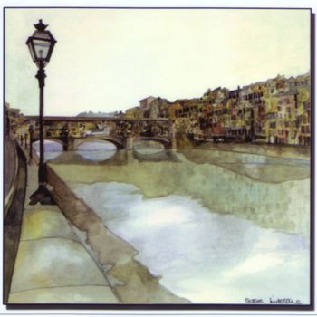 Malarstwo zatytułowany „Italy” autorstwa Susie Lidstone, Oryginalna praca