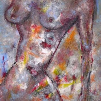 Painting titled "senza parole ( retr…" by Alfio Catania Bruciovento, Original Artwork