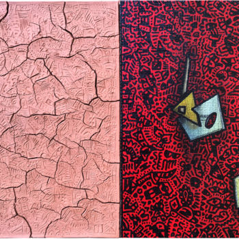 "Crepe e tratti su r…" başlıklı Tablo Ardo tarafından, Orijinal sanat, Akrilik