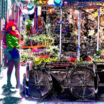 Arts numériques intitulée "Flores en París" par Alfonso García, Œuvre d'art originale, Peinture numérique