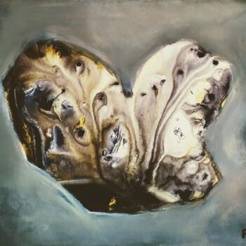 Ζωγραφική με τίτλο "Dark butterfly" από Alfonso Sánchez, Αυθεντικά έργα τέχνης, Ακρυλικό Τοποθετήθηκε στο Ξύλινο φορείο σκελ…