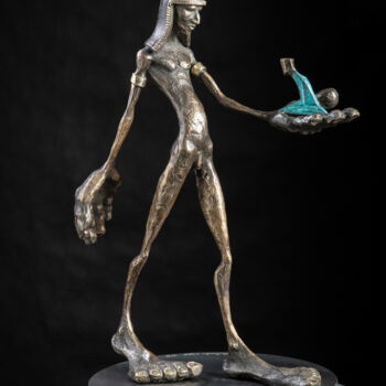 Escultura intitulada "Ägypto" por Alfred Eberharter, Obras de arte originais, Bronze