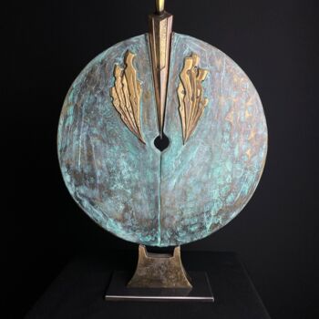 Sculpture titled "Spaltung" by Alfred Eberharter, Original Artwork, Bronze
