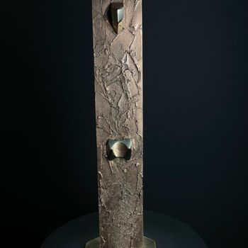 雕塑 标题为“the wall” 由Alfred Eberharter, 原创艺术品, 青铜