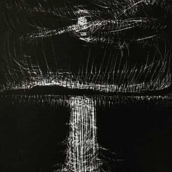 "One night at the Kv…" başlıklı Tablo Alfred Freddy Krupa tarafından, Orijinal sanat, Mürekkep