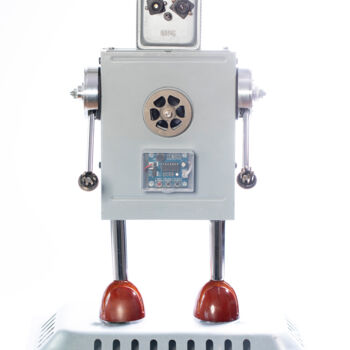 Γλυπτική με τίτλο "Robot alfa 020 - "C…" από Alfredo Blasco Nuin, Αυθεντικά έργα τέχνης, Μέταλλα