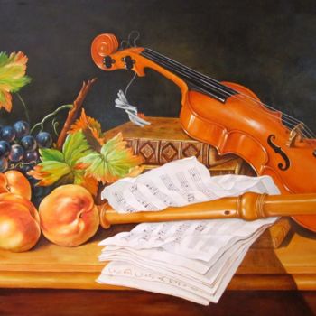 Картина под названием "Melodia fruttata" - Alfredo Campagna, Подлинное произведение искусства