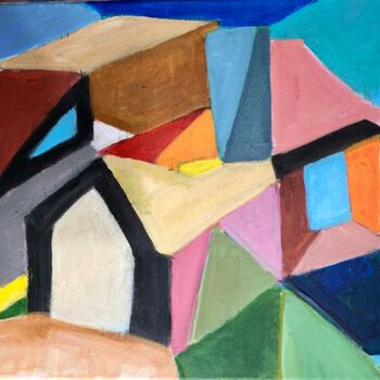 Painting titled "Beach House" by Alfredo Machado Zingg, Original Artwork, Acrylic
