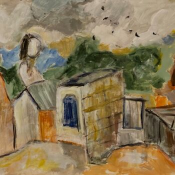 Painting titled "Doll House" by Alfredo Machado Zingg, Original Artwork, Acrylic