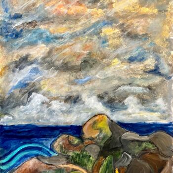 Malerei mit dem Titel "Stormy Prelude" von Alfredo Machado Zingg, Original-Kunstwerk, Acryl