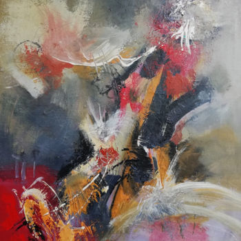 Pittura intitolato "Le chaos interne" da Kelo, Opera d'arte originale, Acrilico