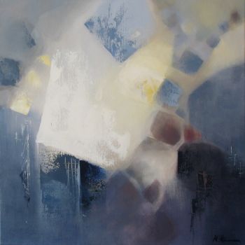 Peinture intitulée "Crépuscule" par Anne-Lise Hammann, Œuvre d'art originale, Acrylique