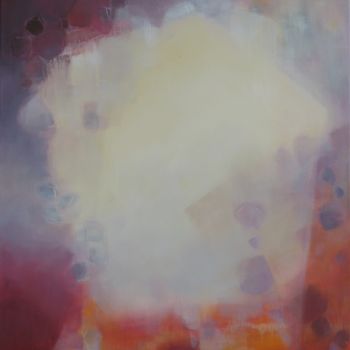 Schilderij getiteld "Miroir aérien" door Anne-Lise Hammann, Origineel Kunstwerk, Acryl