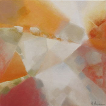 Pintura intitulada "Dépasser l'horizon" por Anne-Lise Hammann, Obras de arte originais, Acrílico