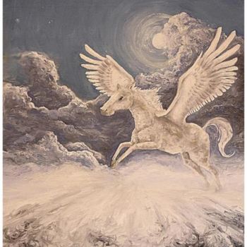 Pintura intitulada "Pegasus" por Gonçalo Carmine, Obras de arte originais