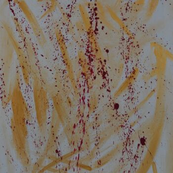 Картина под названием "Blood Money" - Ali Kasap, Подлинное произведение искусства, Акрил Установлен на Деревянная рама для н…