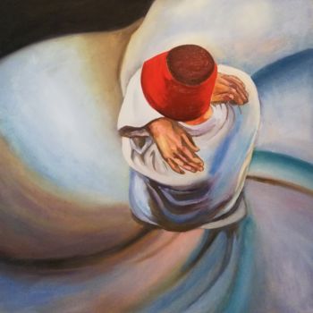 Картина под названием "Танец Дервиша" - Альбина Махмадалиева, Подлинное произведение искусства, Масло