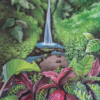 Pittura intitolato "Garden of Eden" da Alice Asnaghi, Opera d'arte originale, Acrilico