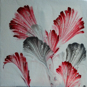 Painting titled "Cyclamen" by Alice B., Original Artwork, Acrylic