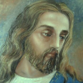 Pintura intitulada "JESUS" por Alice Brandao, Obras de arte originais
