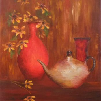 Painting titled "2017-nature-morte.j…" by Alice Capelli, Original Artwork, Oil