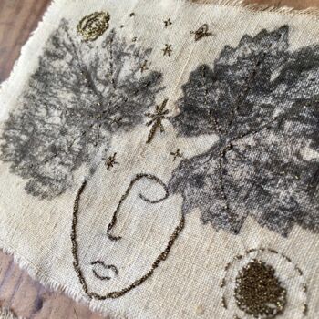 Текстильное искусство под названием "Vitis Vinifera - As…" - Alice Debernard, Подлинное произведение искусства, вышивка