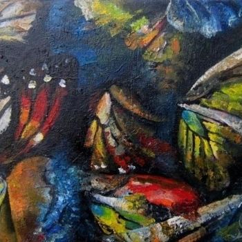 Peinture intitulée "Butterfly Effect" par Alis Onu, Œuvre d'art originale