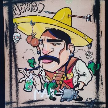 Painting titled "Mexi'Kent" by Kent, Original Artwork, Other