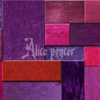 Pintura titulada "la valse des violets" por Alicepencer, Obra de arte original