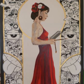 Pittura intitolato "Art made A" da Alice, Opera d'arte originale, Acrilico