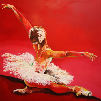 Painting titled "Soñando ser mujer /…" by Alicia Besada, Original Artwork, Oil