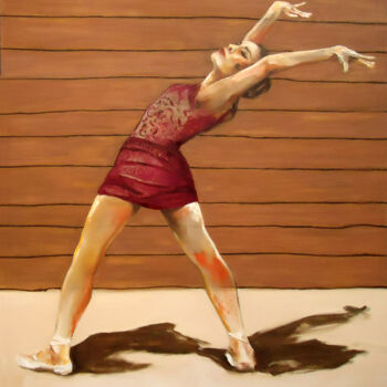 Pintura intitulada "Bailarina Ballet Ca…" por Alicia Besada, Obras de arte originais, Óleo