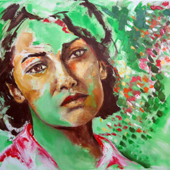 Painting titled "Y el amor se fue" by Alicia Besada, Original Artwork, Oil