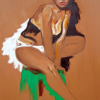 Pintura titulada "Masticando mi pasado" por Alicia Besada, Obra de arte original, Oleo