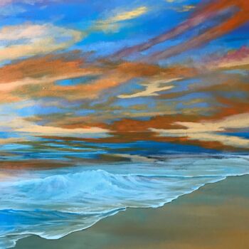 Painting titled "Seascape 503" by Alicia Lopez, Original Artwork, Acrylic