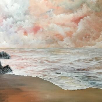 Painting titled "Seascape 514" by Alicia Lopez, Original Artwork, Oil
