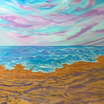 Painting titled "Seascape 404" by Alicia Lopez, Original Artwork, Acrylic