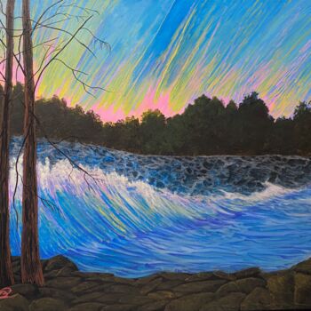 Peinture intitulée "Splashes of light" par Alicia Lopez, Œuvre d'art originale, Acrylique
