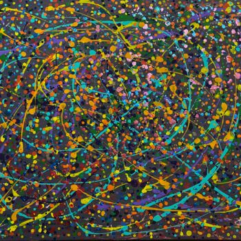 Malerei mit dem Titel "Mind blowing" von Alicia Lopez, Original-Kunstwerk, Acryl