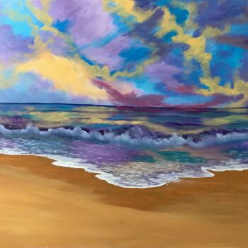 Картина под названием "Seascape 289" - Alicia Lopez, Подлинное произведение искусства, Масло