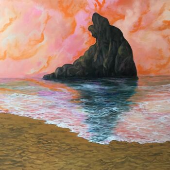 Painting titled "Seascape 403" by Alicia Lopez, Original Artwork, Oil