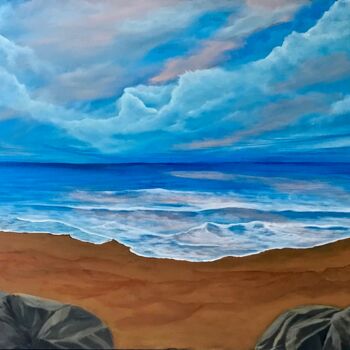 Painting titled "Seascape 500" by Alicia Lopez, Original Artwork, Oil