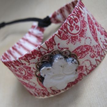 手工艺品 标题为“Bracelet "Rouge tou…” 由Alida Cilli, 原创艺术品