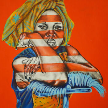 Картина под названием "Le répit" - Alida Ymelé, Подлинное произведение искусства, Акрил