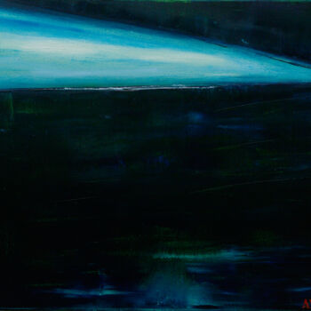 Peinture intitulée "2. Neon in dawn. 20…" par Alik Vetrof, Œuvre d'art originale, Huile