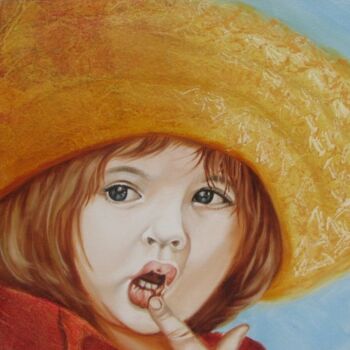 Malarstwo zatytułowany „Детский портрет3” autorstwa Алиханов, Oryginalna praca, Olej